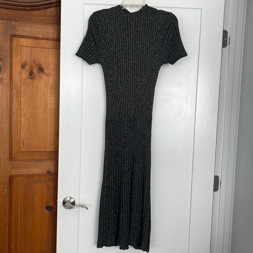 Black and silver dress